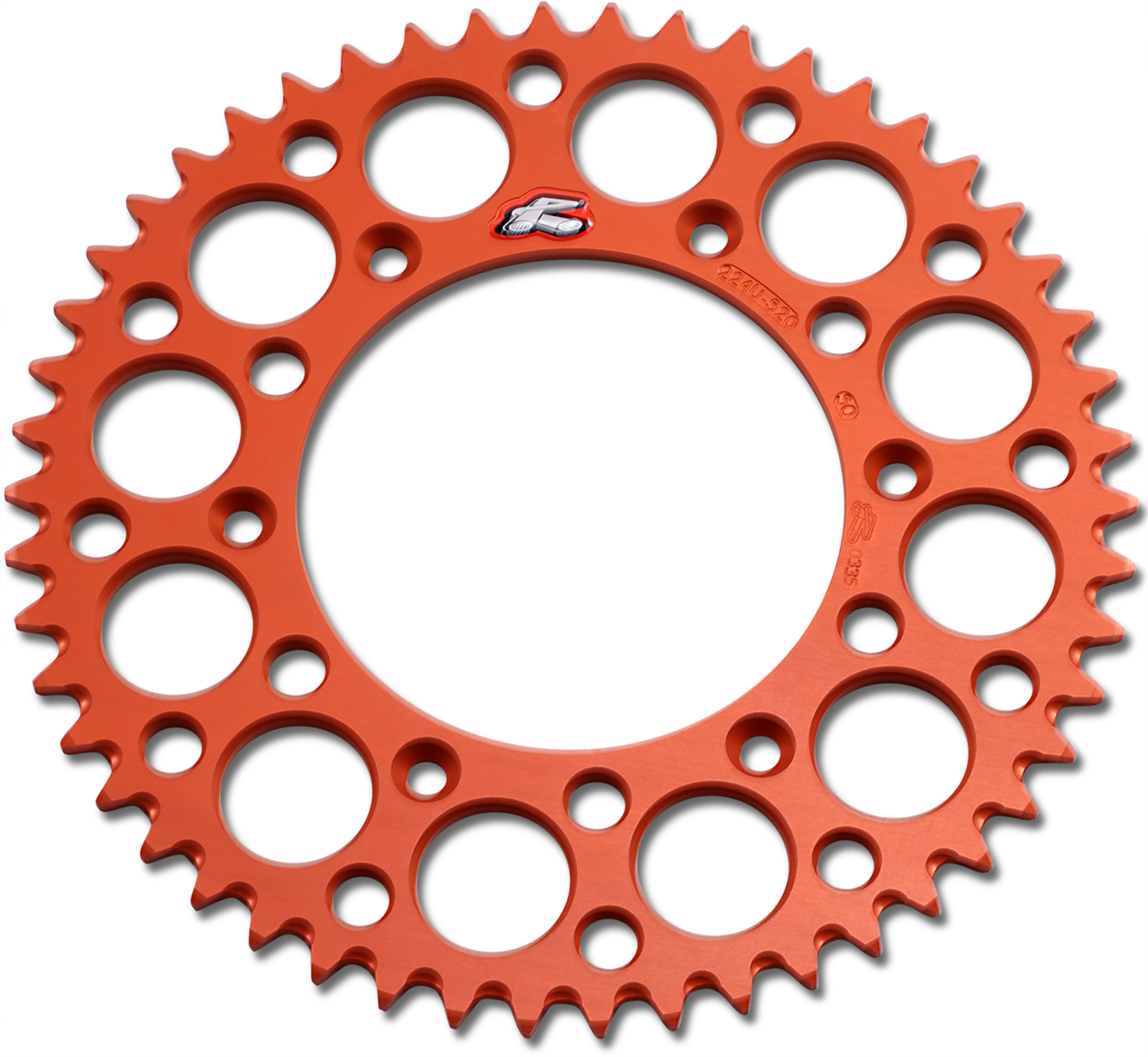 Renthal Rear Sprocket - Aluminum - 50 Tooth - Orange