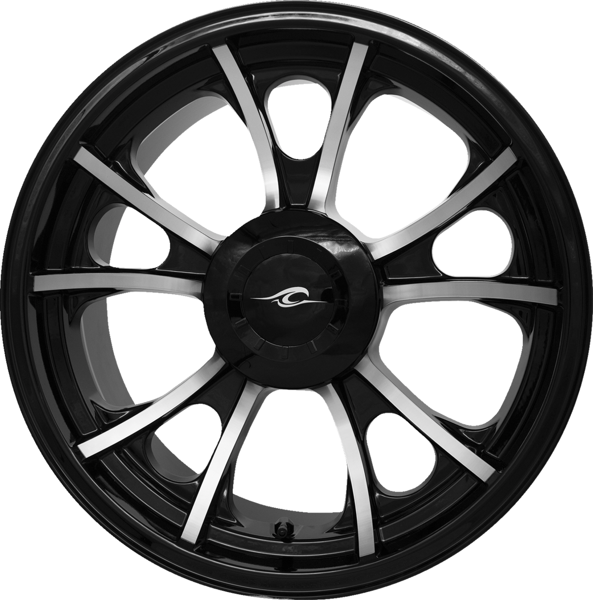 Coastal Moto Rear Wheel - Largo 3D - Single Disc/With Or Without ABS - Black Cut - 18x7
