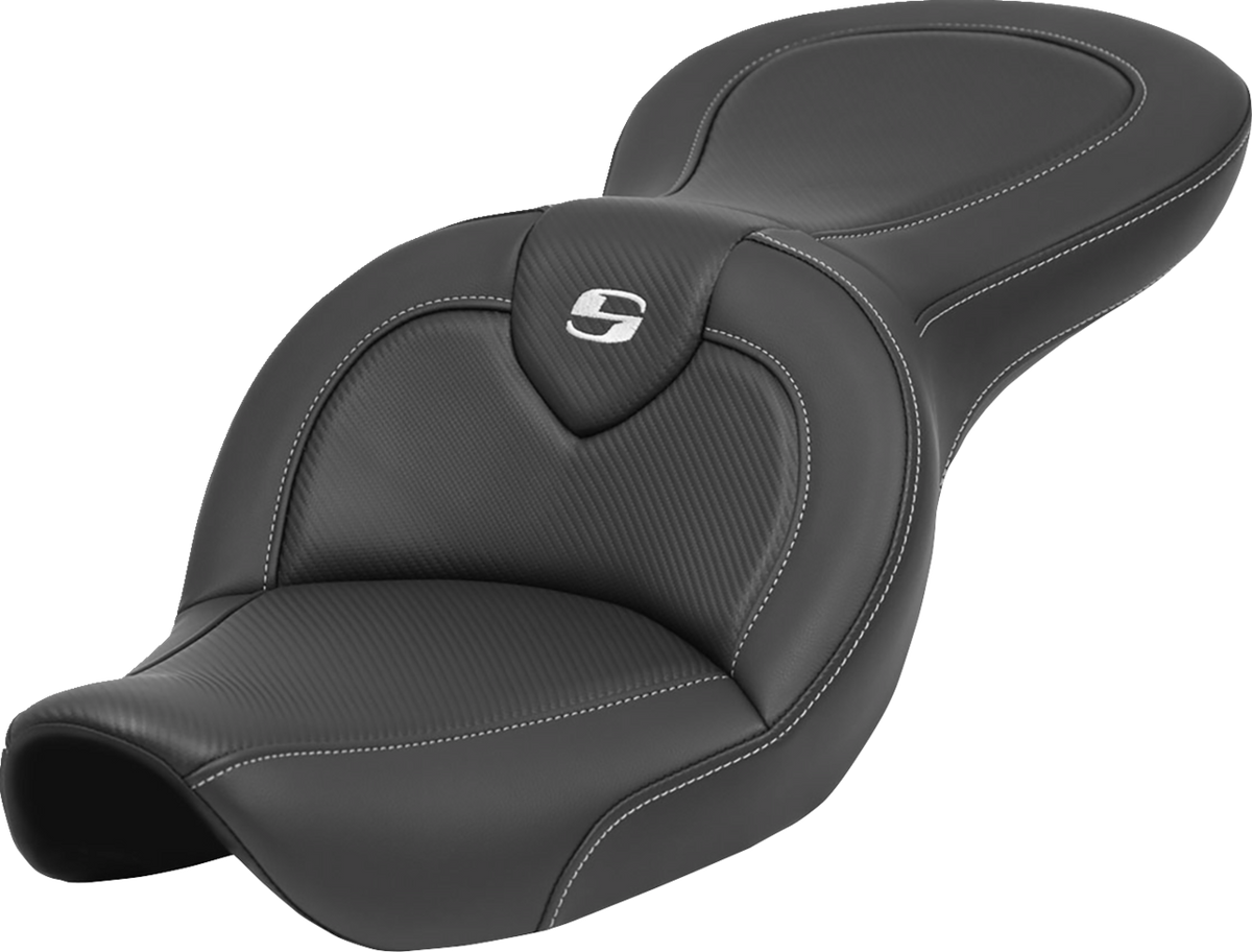 Saddlemen Roadsofa™ Seat - Without Backrest - Carbon Fiber - FXDWG '96-'23