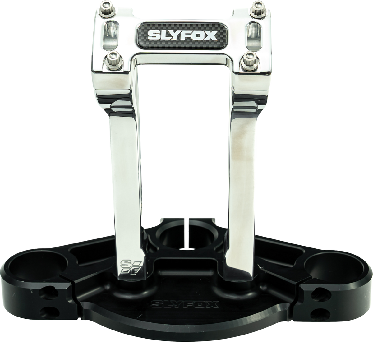 Slyfox Handlebar Riser Kit - Pullback - 1" Clamping - 8" Rise - Raw