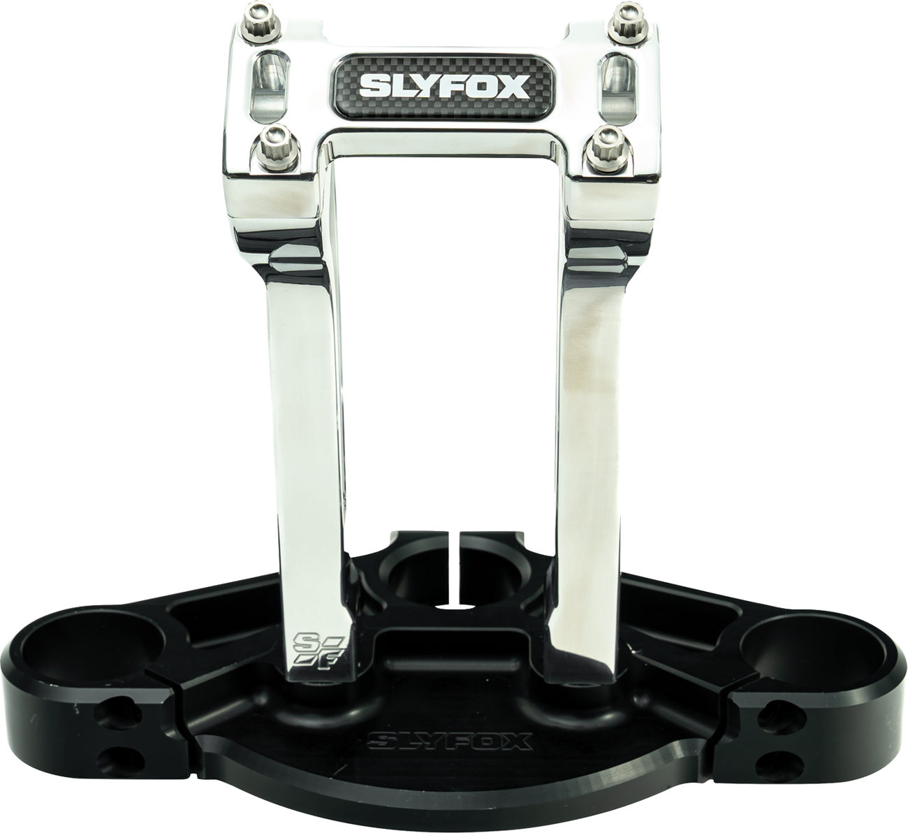 Slyfox Handlebar Riser Kit - Pullback - 1" Clamping - 8" Rise - Raw