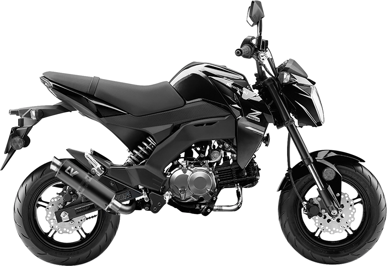 LeoVince GP Corsa Exhaust System - Black Edition - Z 125