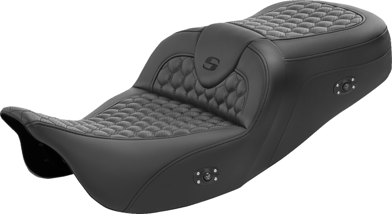 Saddlemen RoadSofa™ Seat - Honeycomb - Without Backrest - Heated - FL '08-'23