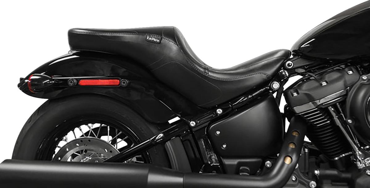 Le Pera Maverick Seat - Stitched - Black - FL/FX '18-'25