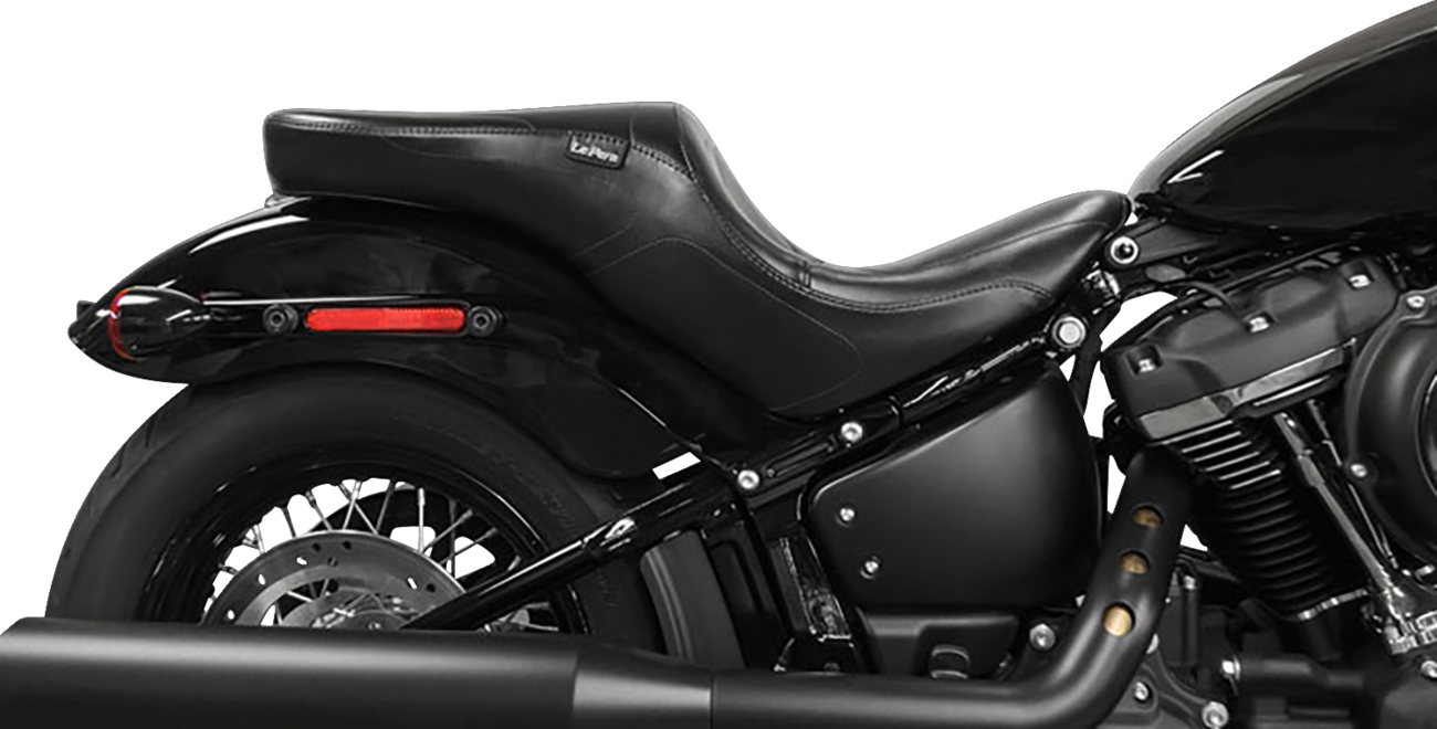 Le Pera Maverick Seat - Stitched - Black - FL/FX '18-'25