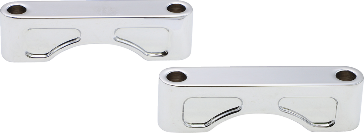 Klock Werks Hugger Front Fender Mounting Blocks - For 21" Wheels - Chrome