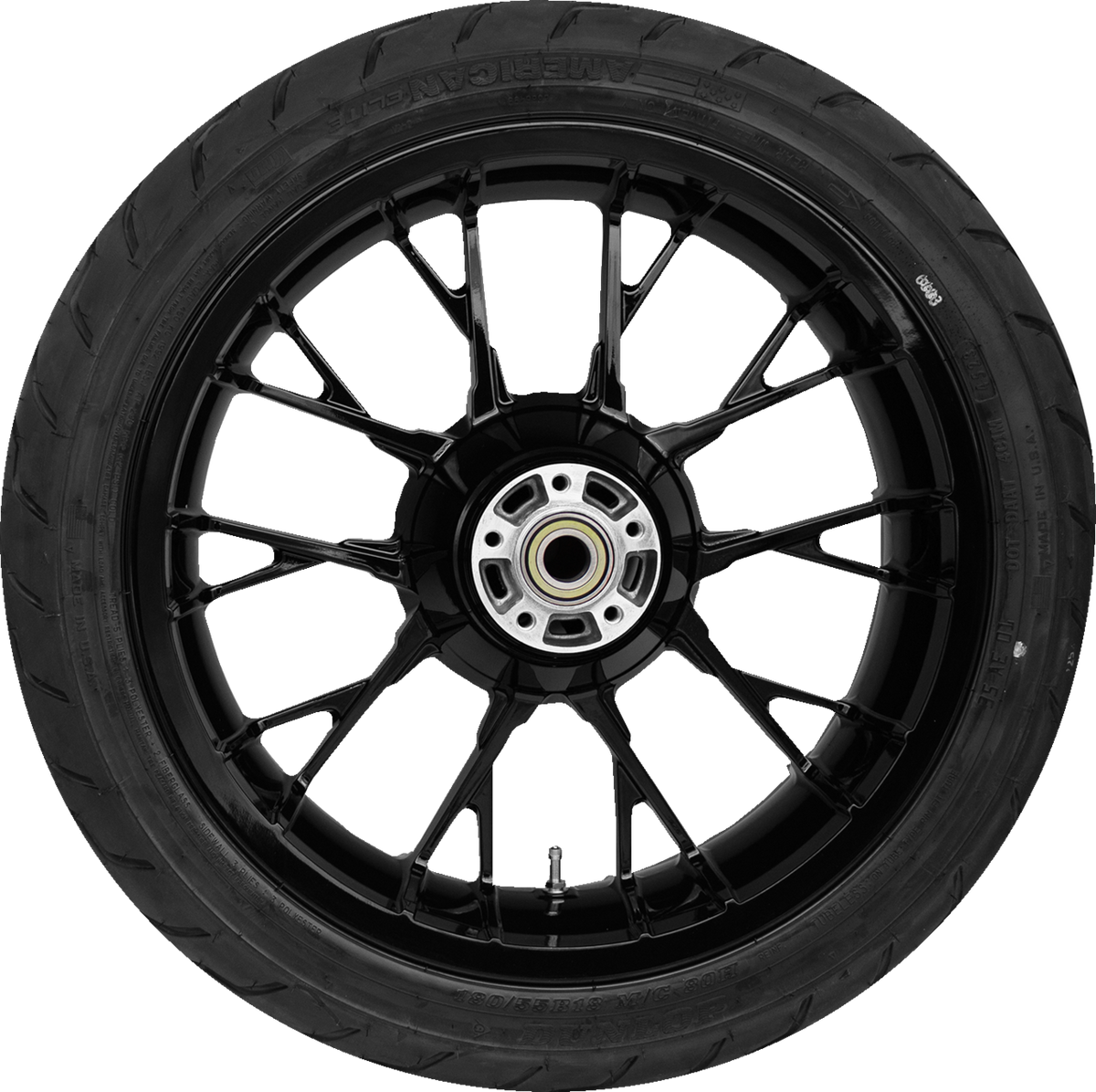 Coastal Moto Marlin Rear Wheel - Solid Black (18") | Dunlop AE2 Tire (180/55b18)