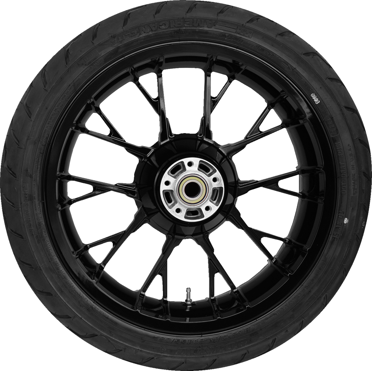 Coastal Moto Marlin Rear Wheel - Solid Black (18") | Dunlop AE2 Tire (180/55b18)