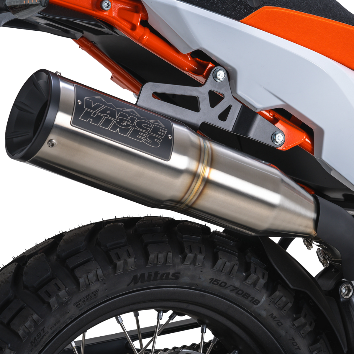 Vance & Hines Adventure Hi-Output 450 Slip-On Muffler - Stainless Steel