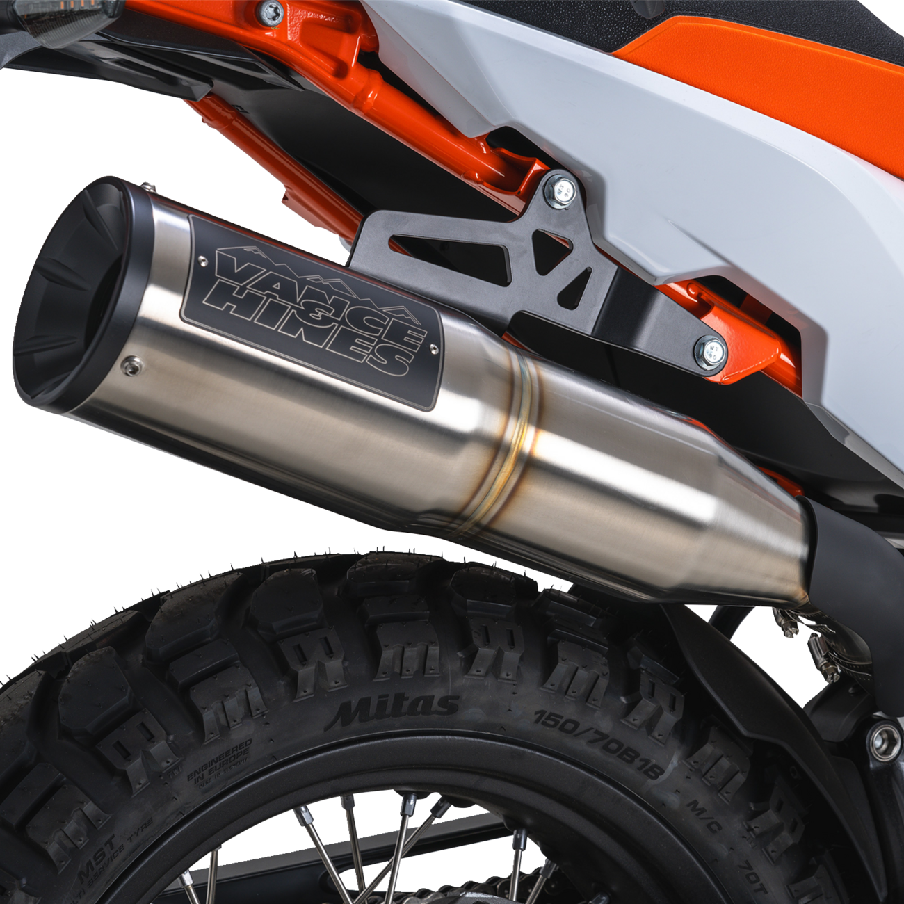 Vance & Hines Adventure Hi-Output 450 Slip-On Muffler - Stainless Steel