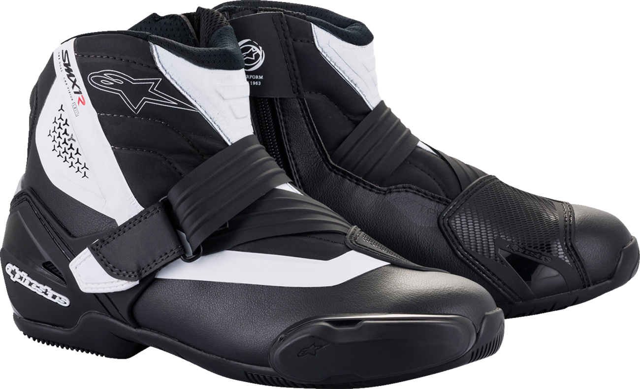 Alpinestars SMX-1 R V2 Boots - Black/White - US 11.5 / EU 46