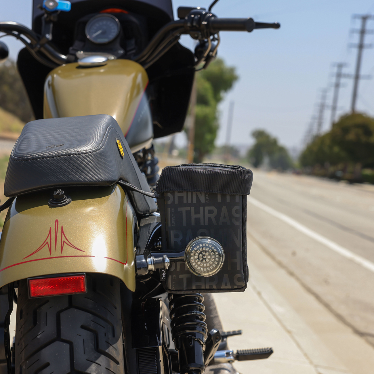 Thrashin Supply CO. Mini Essential Saddlebags - 8 Liter