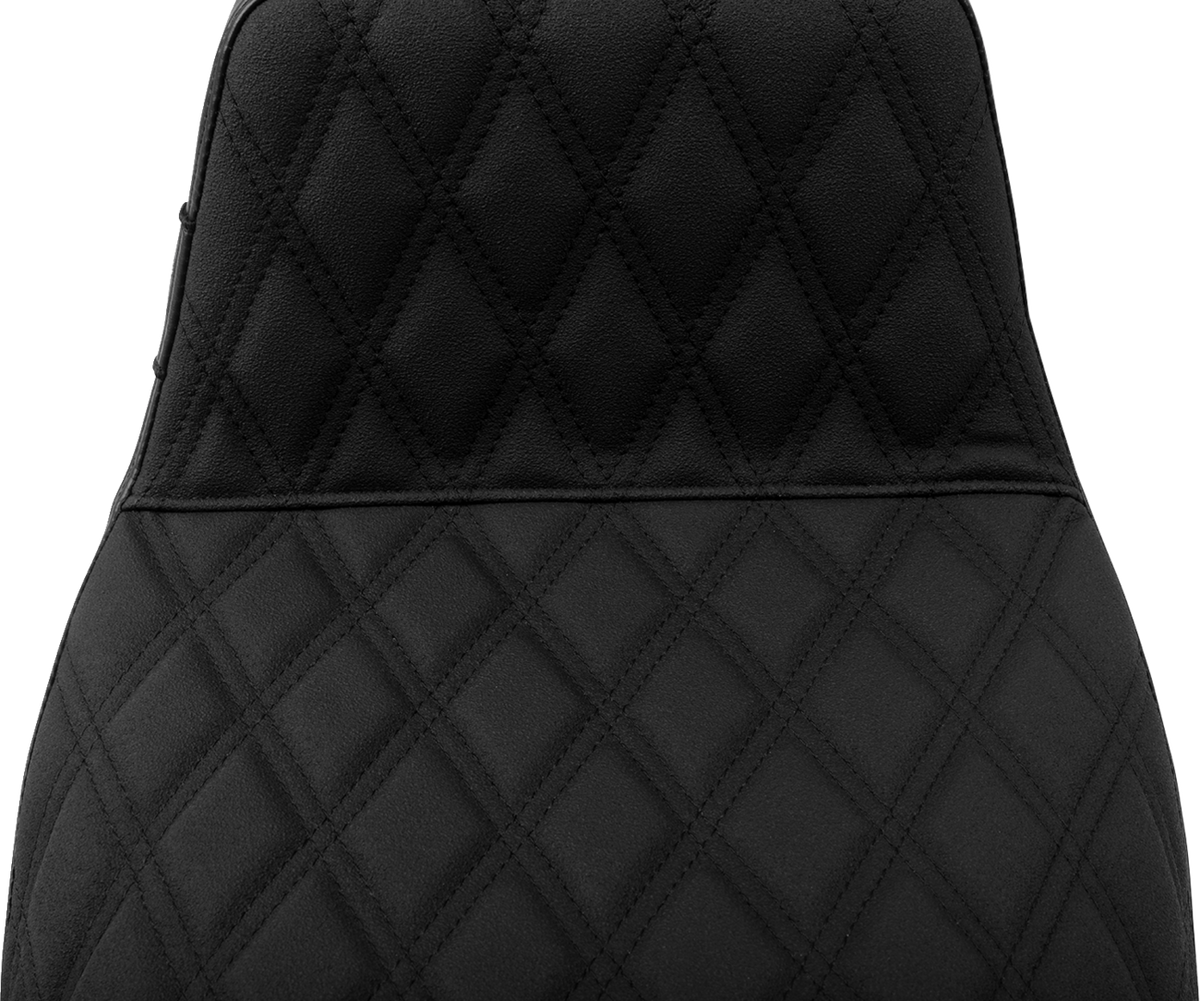 Le Pera Kickflip Seat - Double Diamond Stitch W/ Gripp Tape - FLH/FLT '23-'25