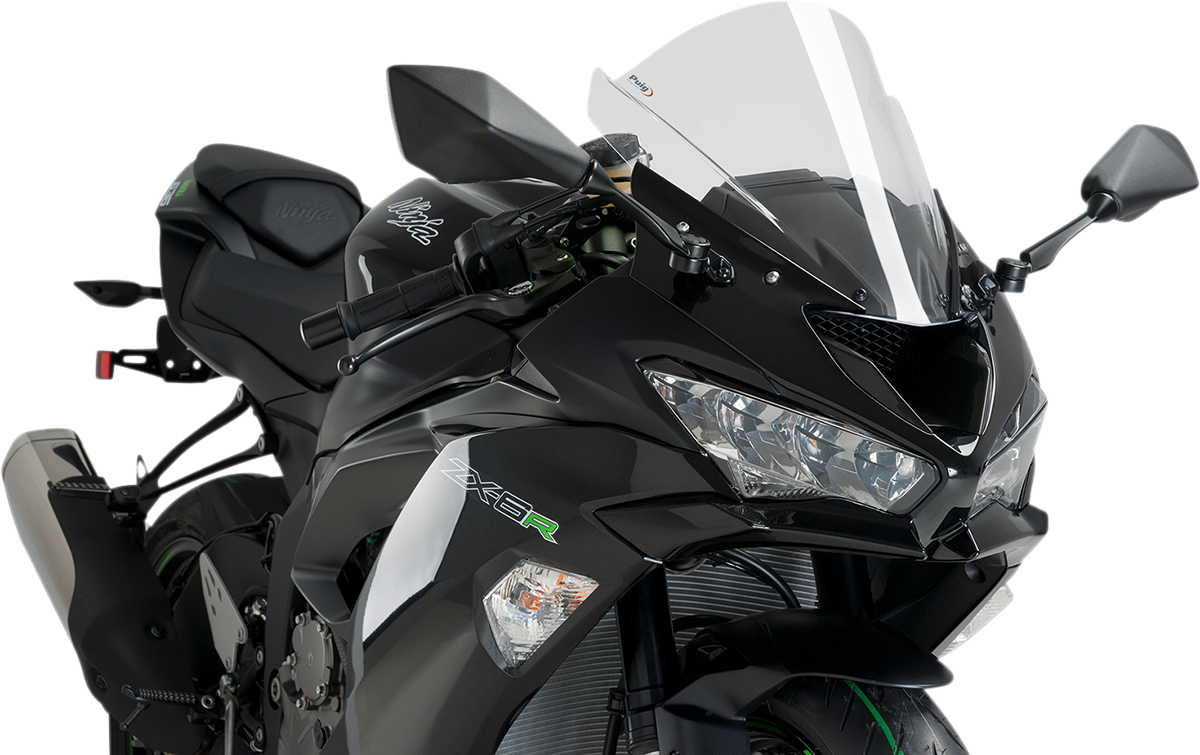 PUIG HI-Tech Parts Race Windscreen - 13-3/4" - Clear - ZX-6R