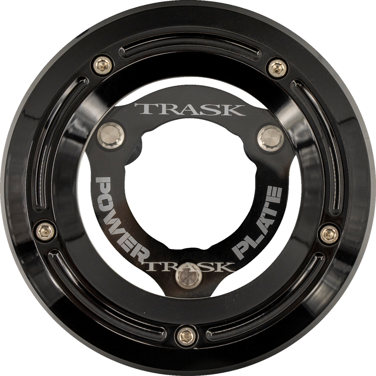 Trask Derby Cover With Power Plate - Black - Kit - '18-'25 Softail