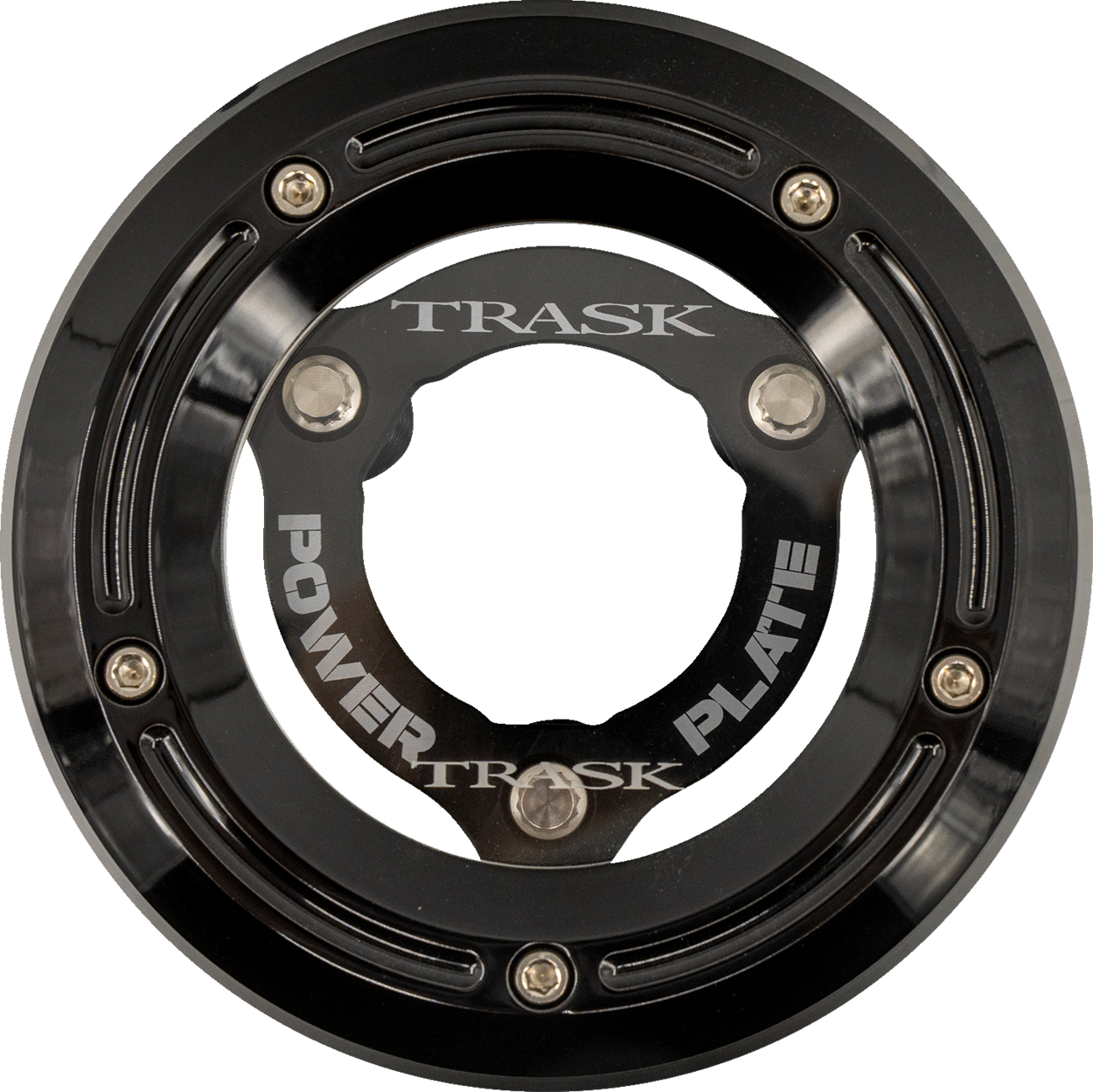 Trask Derby Cover With Power Plate - Black - Kit - '18-'25 Softail