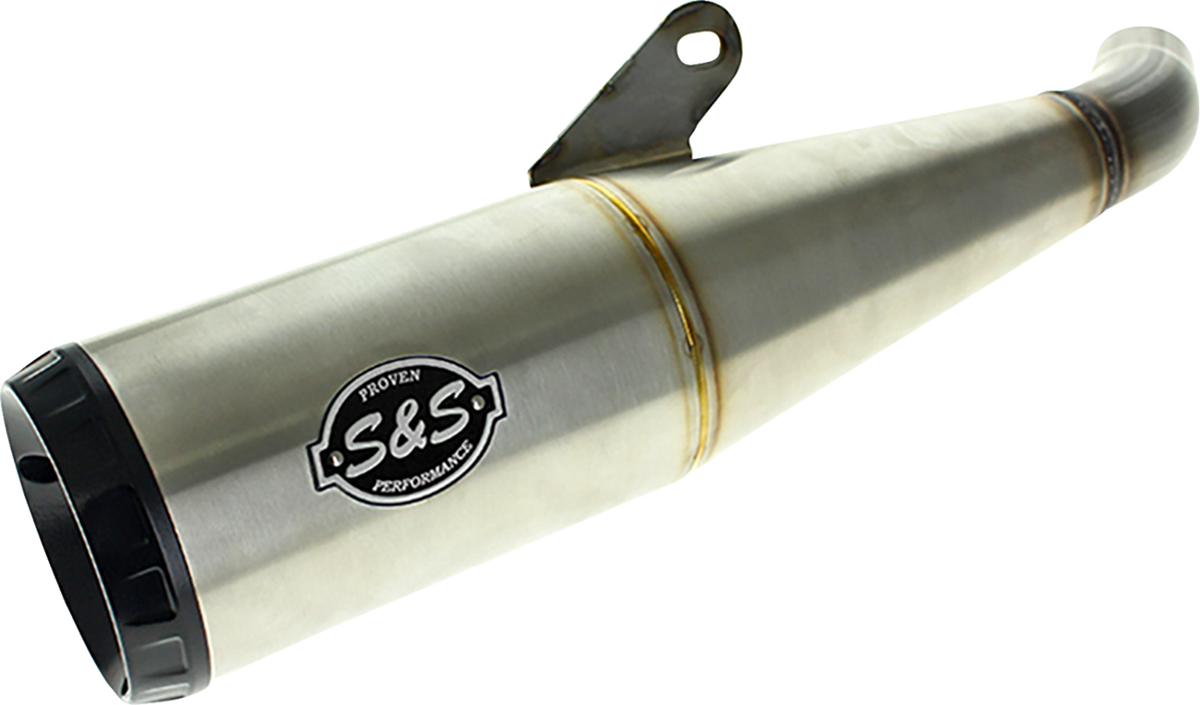 S&S Cycle Grand National Slip-On Muffler - Brushed Stainless Steel - X™500