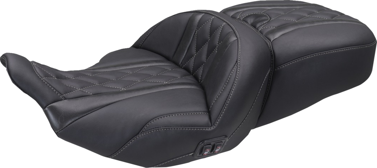 Mustang Heated Super Touring One Piece 2-Up Seat