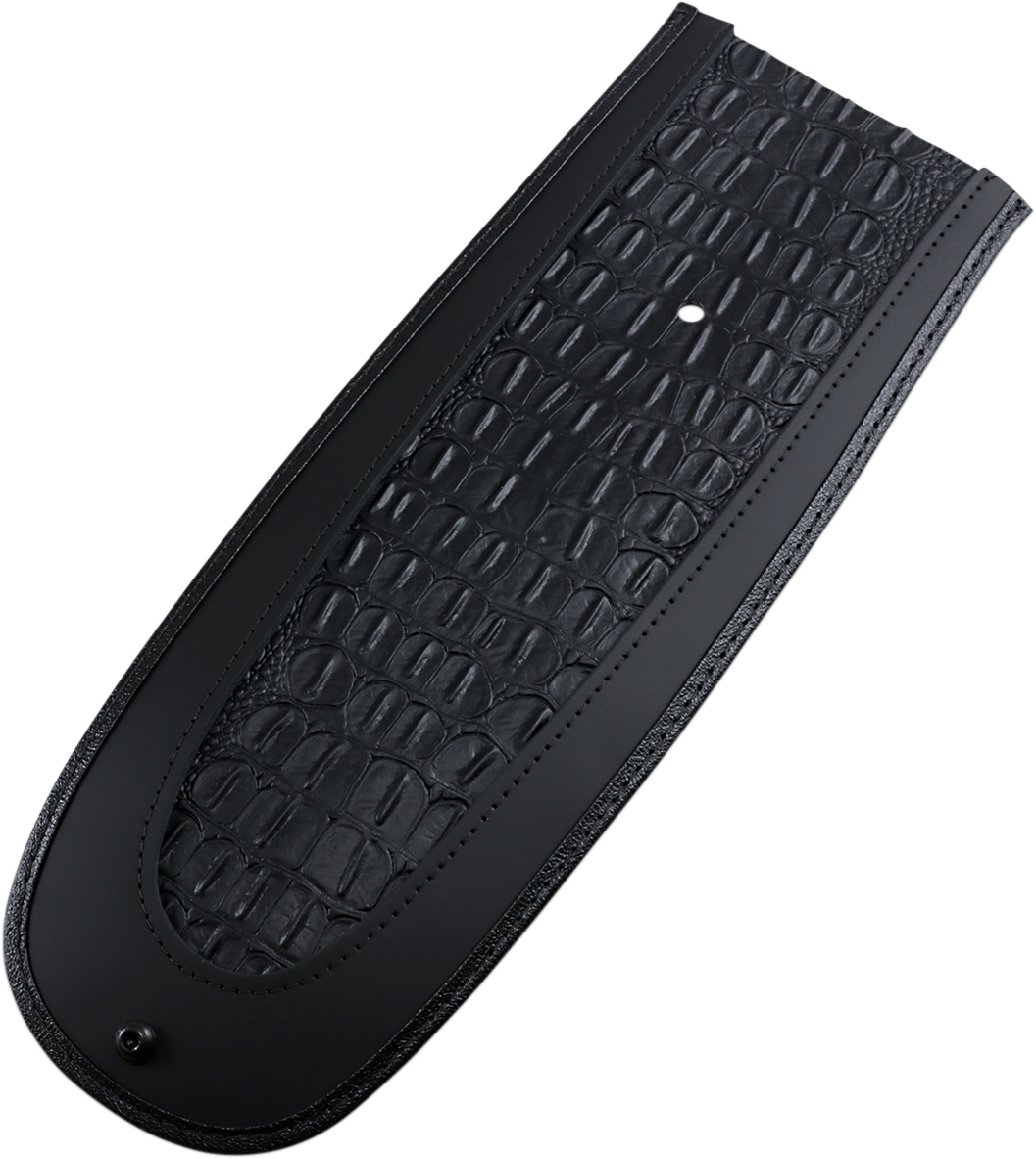 Drag Specialties Seats Fender Skin - Embossed Faux Gator Leather Center