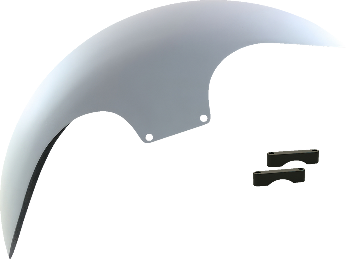 Paul Yaffe Bagger Nation Cafe Front Fender - 19" - Black Spacers