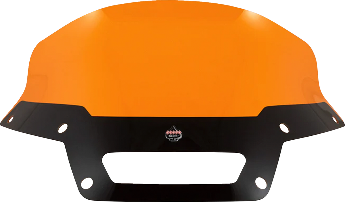Klock Werks Kolor Flare® Windshield - 6" - Orange - '22-'25 FXLRST