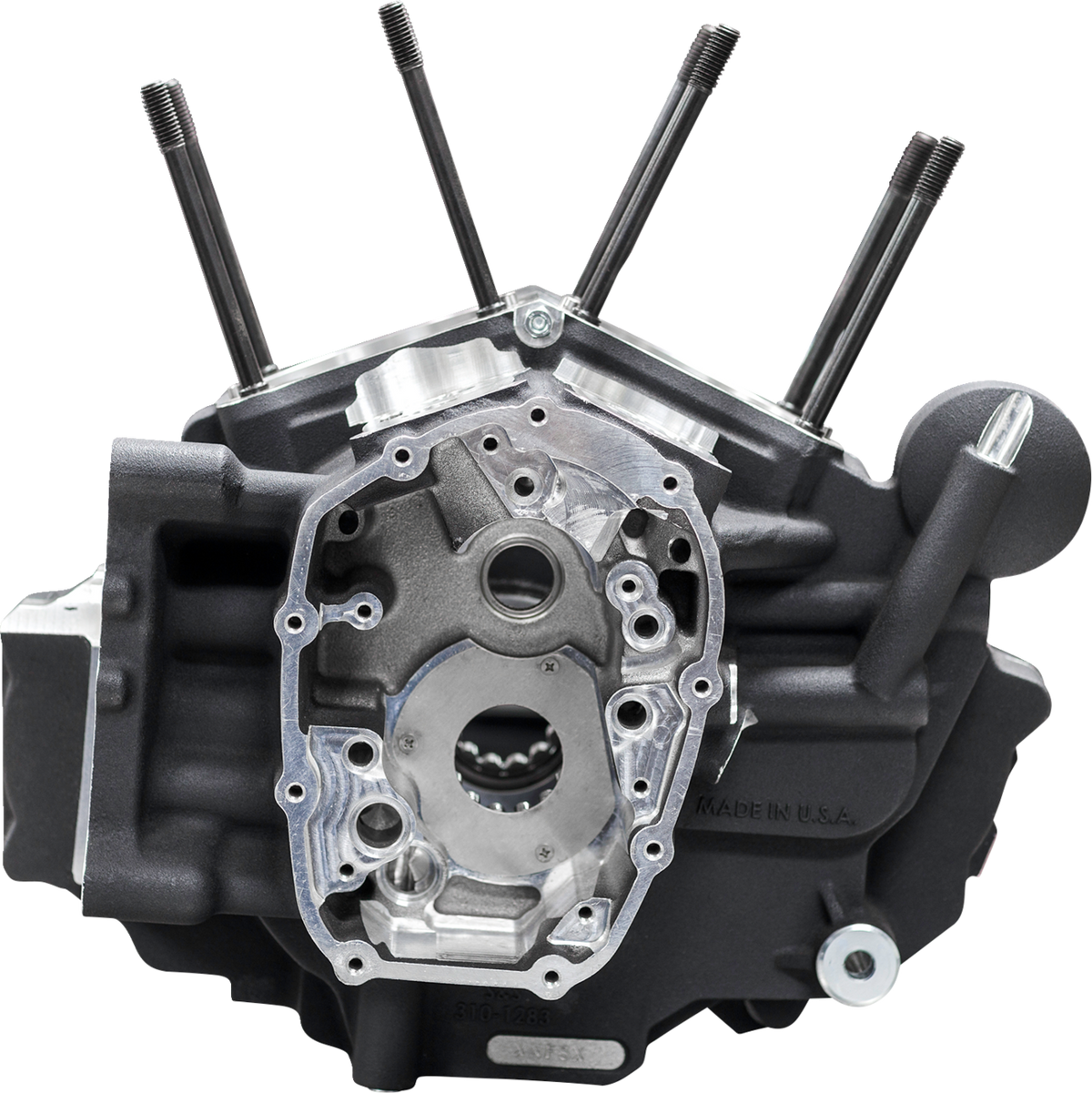 S&amp;S Cycle Crankcase - MK-Series "B" - Black - M8 Softail