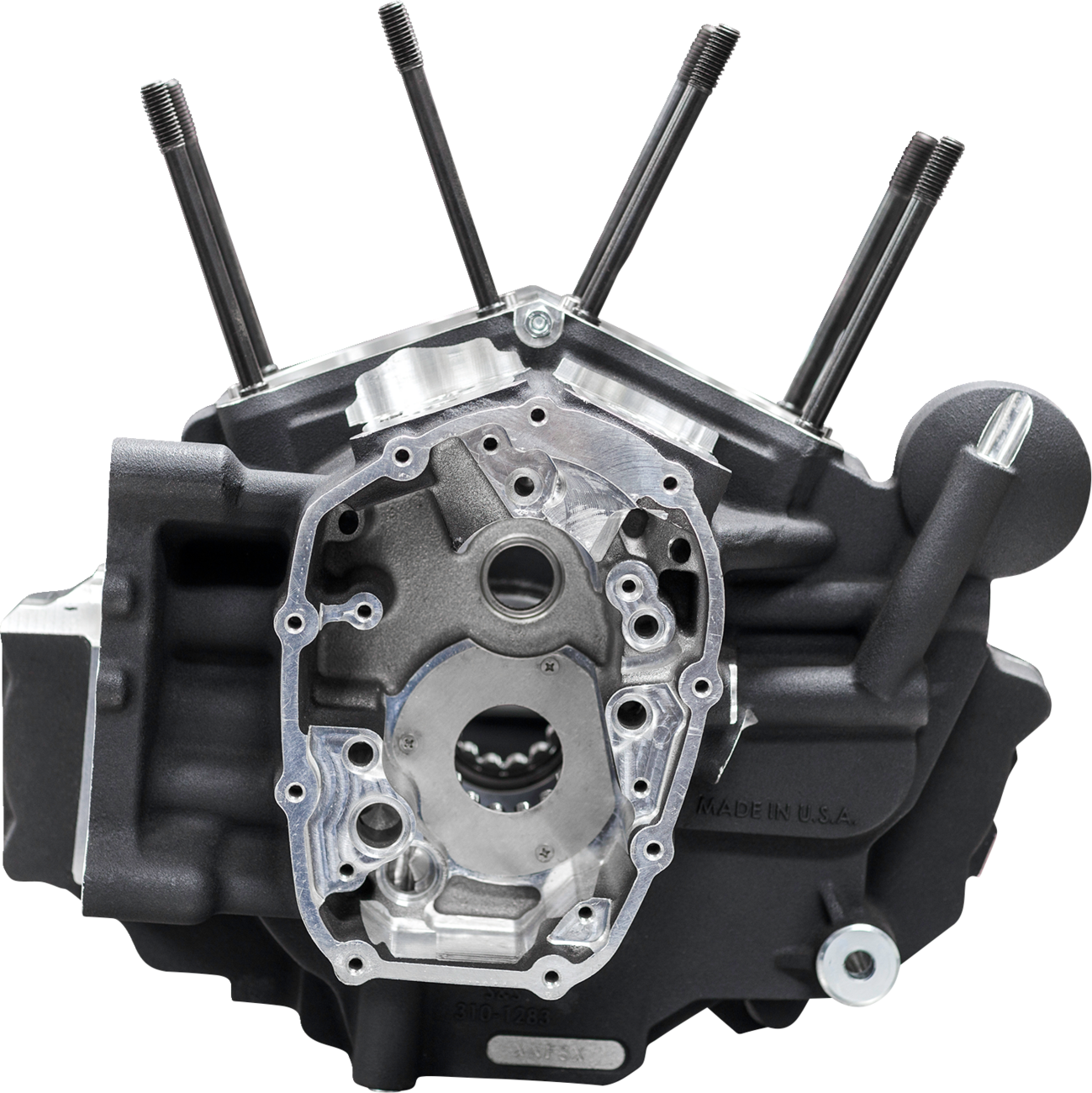 S&S Cycle Crankcase - MK-Series "B" - Black - M8 Softail