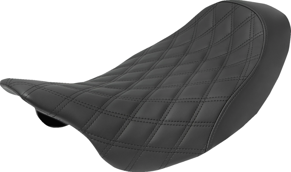 Saddlemen Renegade™ Solo Seat - Black - Lattice Stitched - FL '08-'24