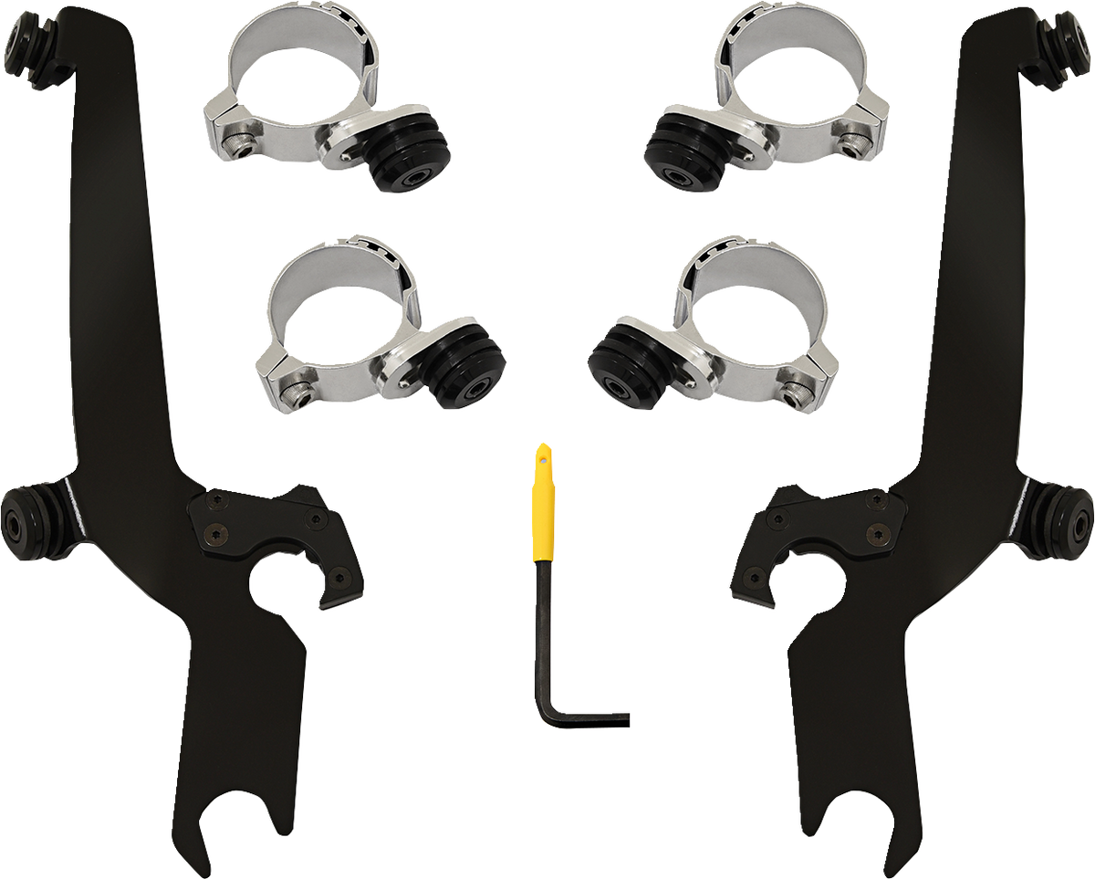 Memphis Shades Sportshield Mounting Kit - Black - Honda
