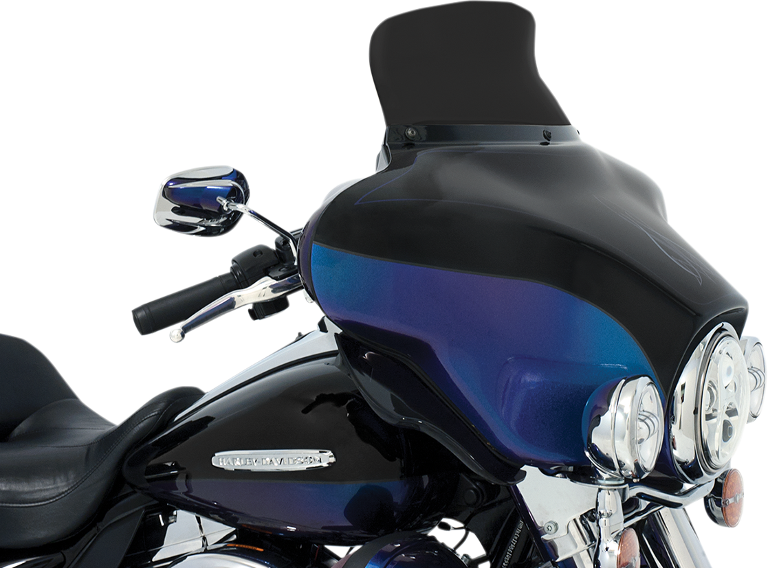 Memphis Shades Spoiler Windshield - 6-1/2" - Dark Black Smoke - '96-'13 FLH