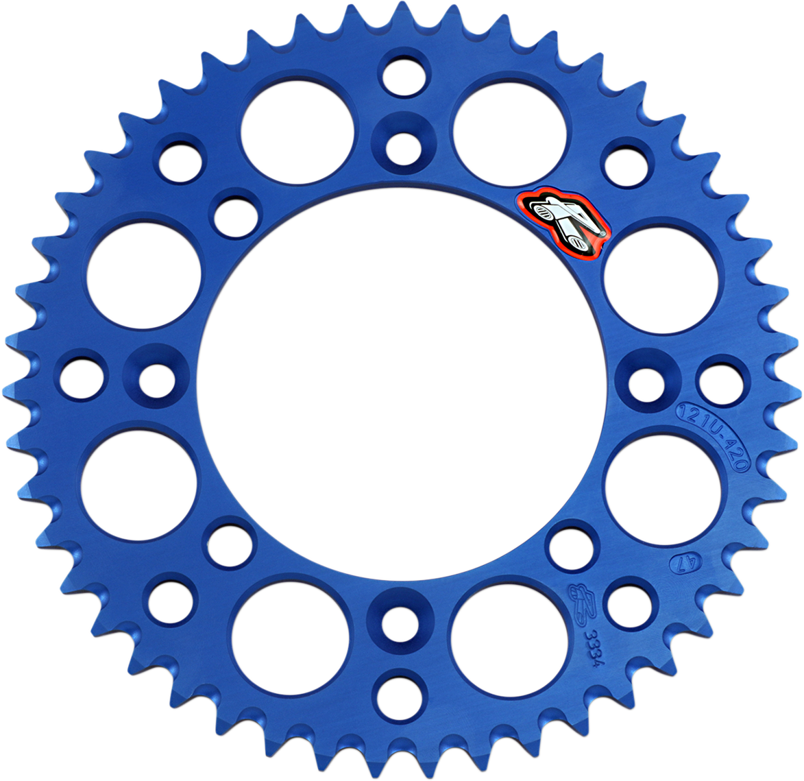 Renthal Rear Sprocket - Aluminum - 47 Tooth - Blue - YZ 65
