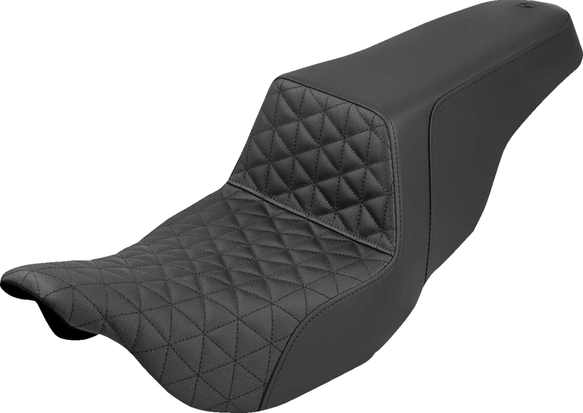 Saddlemen Step-Up Seat - Tri-Gripper - Black - FLH/FLT '08-'24