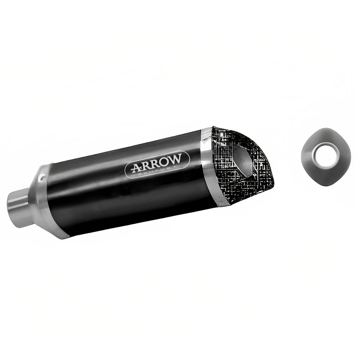 Arrow 71701AKN Street Thunder Aluminium Dark Slip On With Carbon End Cap