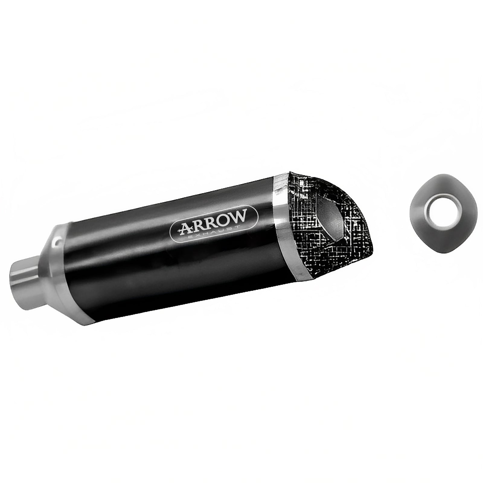 Arrow 71701AKN Street Thunder Aluminium Dark Slip On With Carbon End Cap