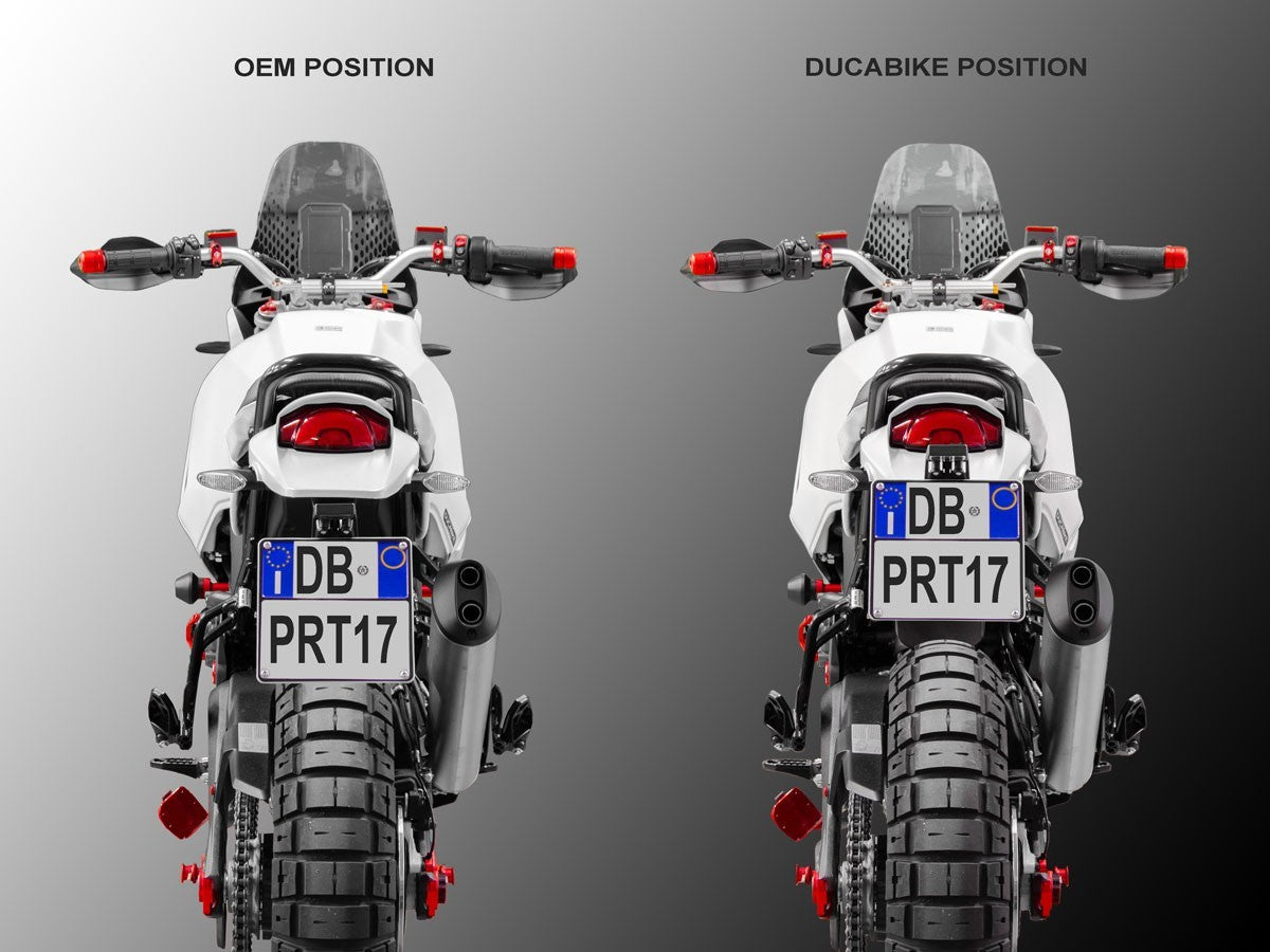 Ducabike DBK PRT17 - Desertx Adjustable License Plate Holder