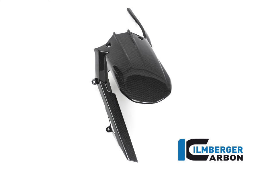 Ilmberger Carbon Rear Hugger Including Upper Chain Guard Ducati MTS 1200 2016 Enduro - Gloss