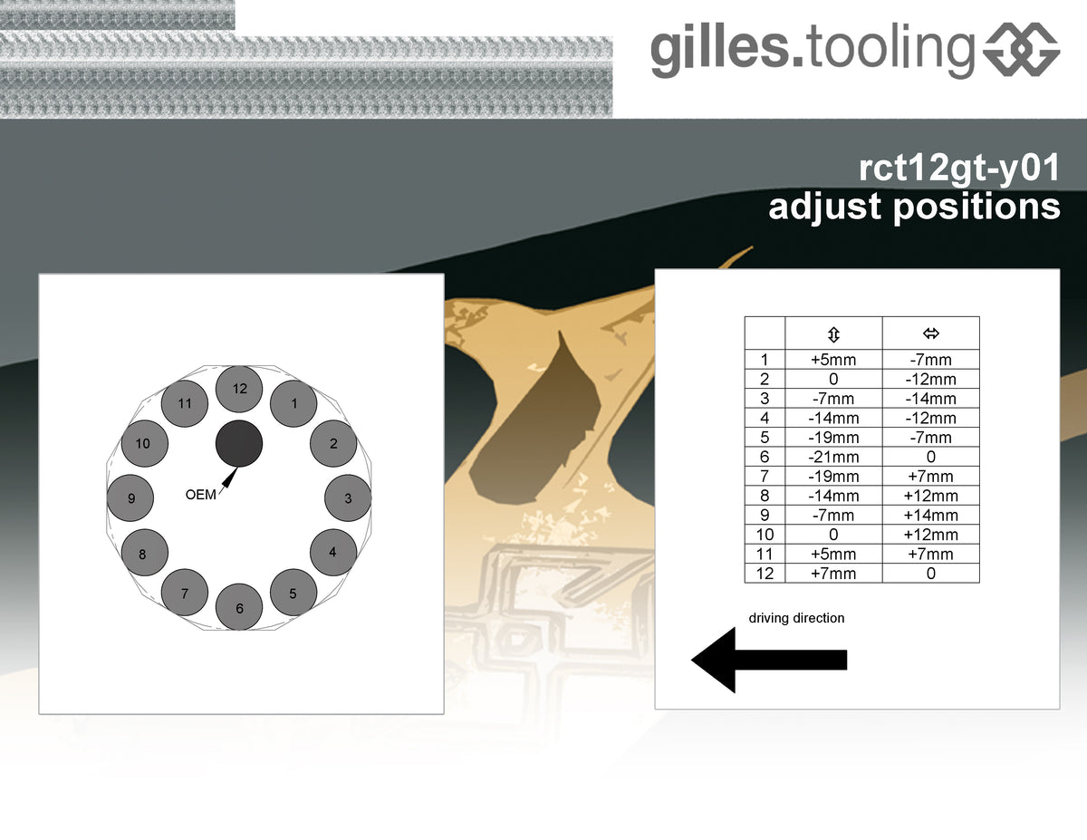 Gilles Tooling Footrest System RCT12GT Y01 Titanium-Silver