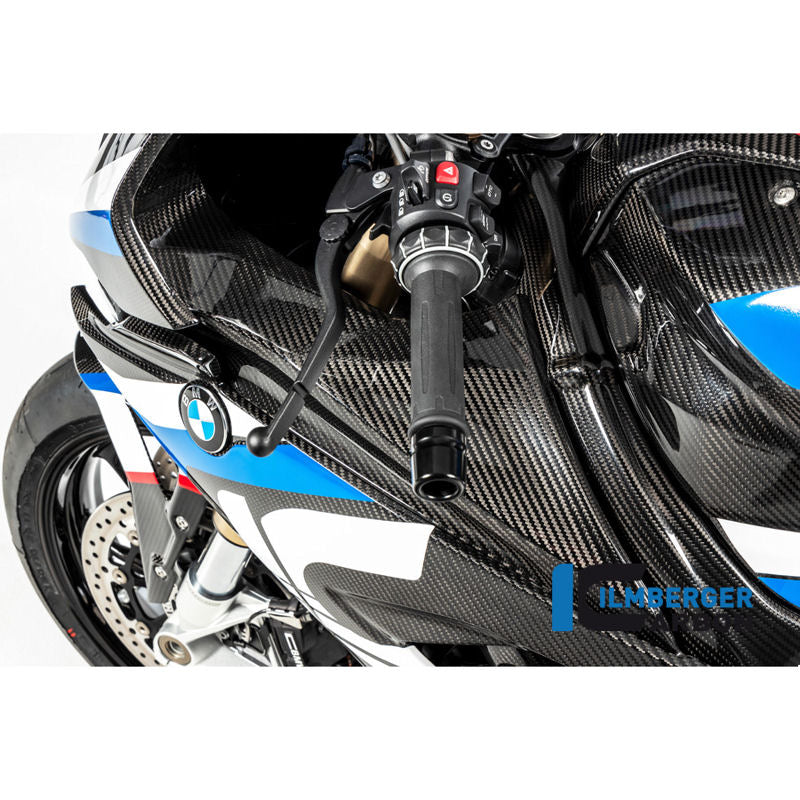 Ilmberger Carbon Fiber Upper Fairing Badge Holder Set for S1000RR 20-25