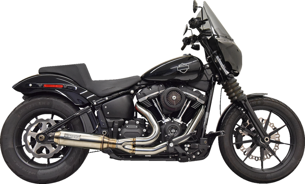 Bassani Xhaust 2-Into-1 Super Bike Exhaust System With 4" Muffler - Stainless Steel