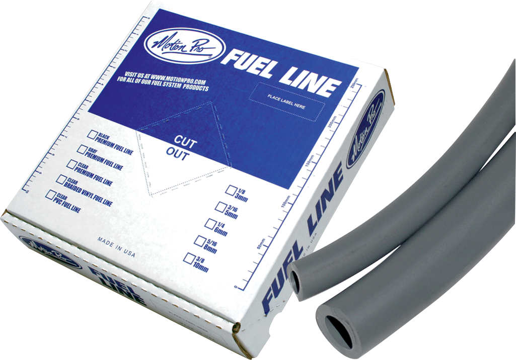 Motion Pro Premium Fuel Line - Gray - 1/4" - 25'