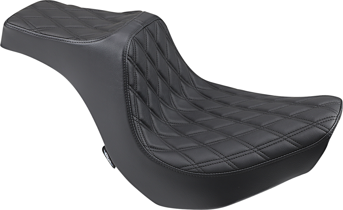 Drag Specialties Seats Predator III Seat - Double Diamond - Black Stitching - FXBR/S '18-'20