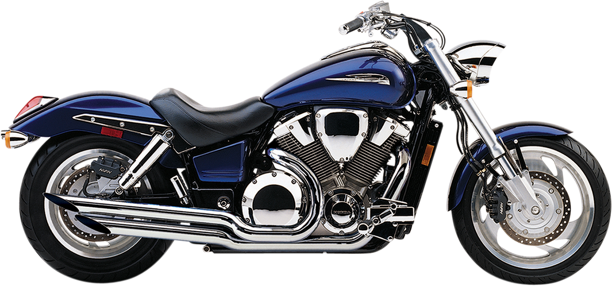 Cobra Angled Slashcut Exhaust - Chrome - VTX1800C/F