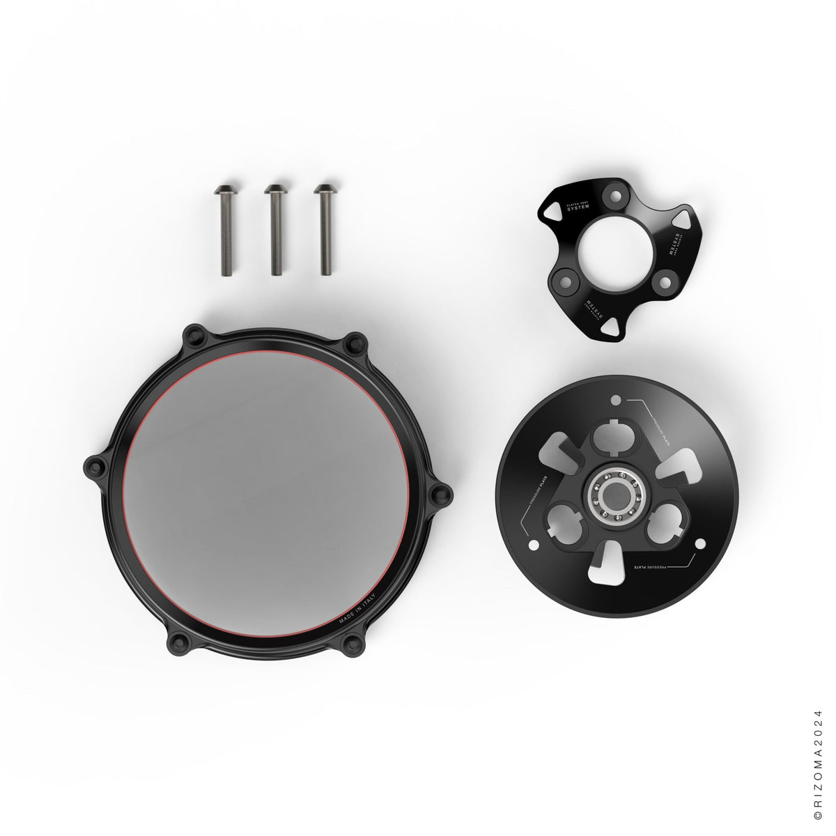 Rizoma Clear Clutch Cover Kit for Ducati Streetfighter V2