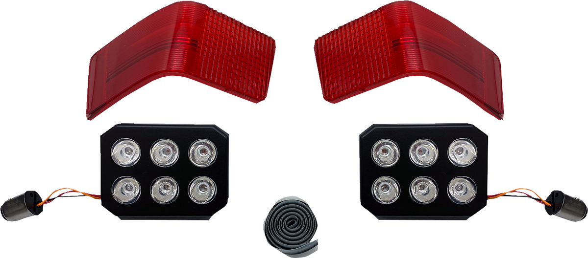 Custom Dynamics LED Tour-Pak Run/Brake Lights With Lenses