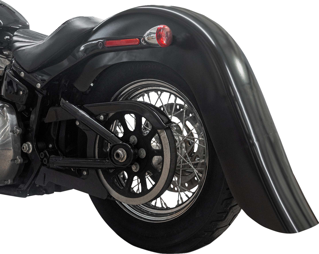 Klock Werks Benchmark Rear Fender - Vicla - Smooth - 9" Extender Rear - Black
