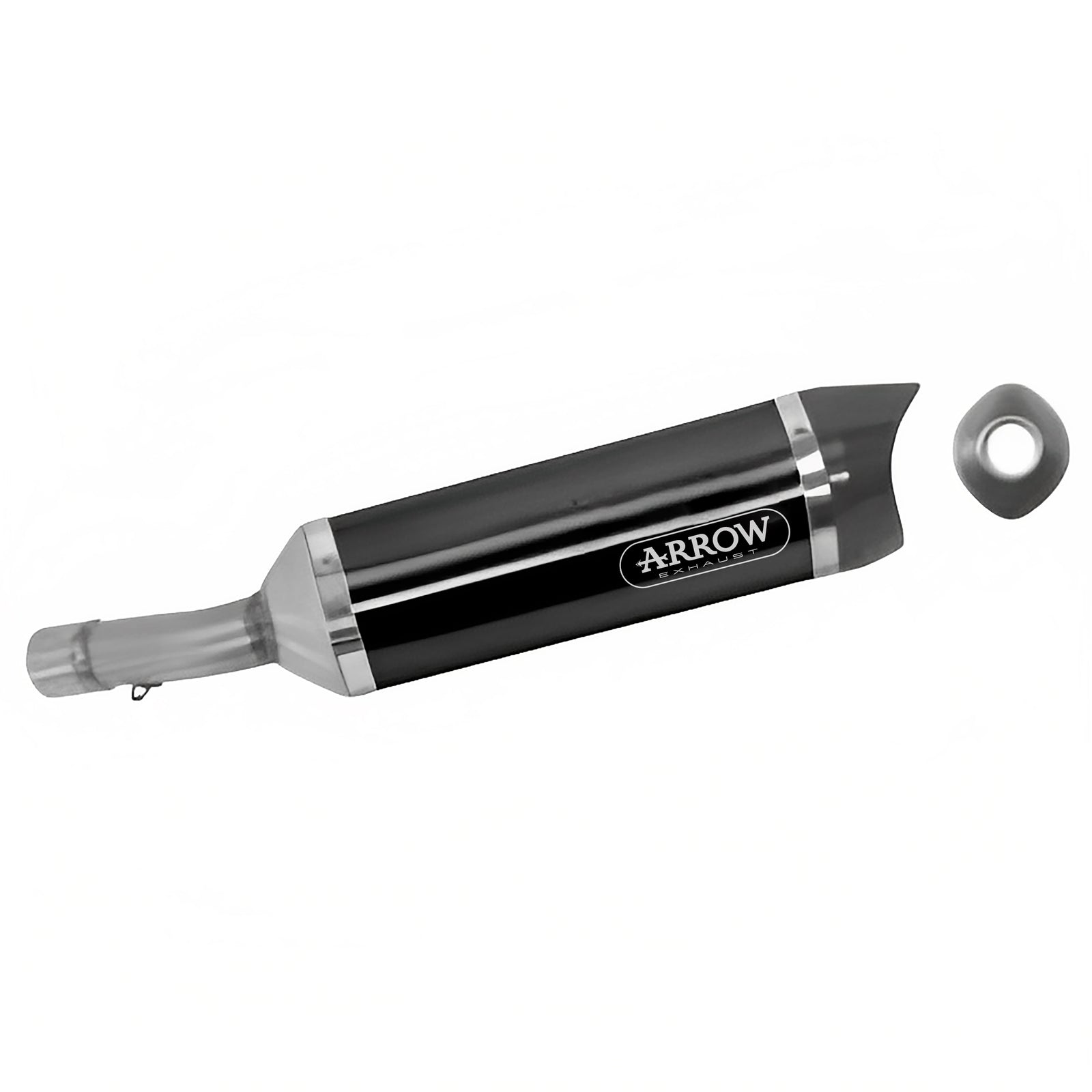 Arrow 71722AKN Street Thunder Aluminium Dark Slip On With Carbon End Cap