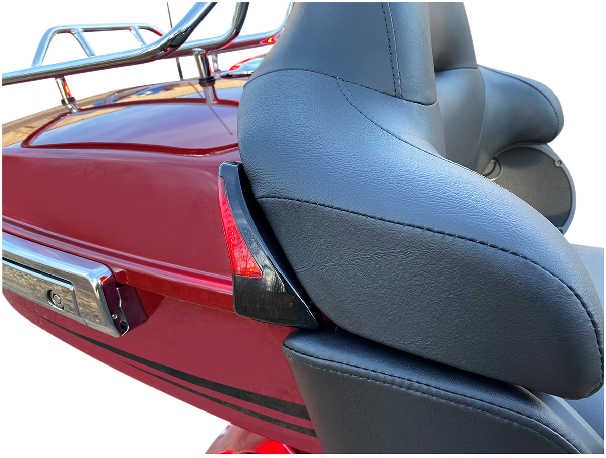 Custom Dynamics Sequential Tour Pak Seat Back Rest LED Lights - Black/Red - FLH