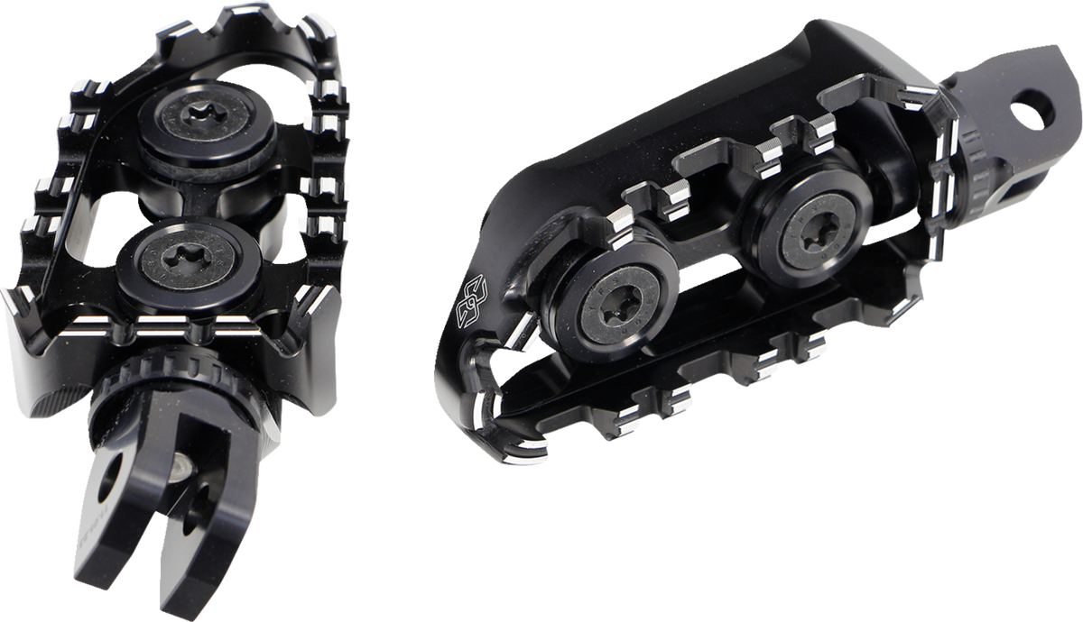 Gilles Tooling Tech-X Enduro Foot Pegs - Driver - Black