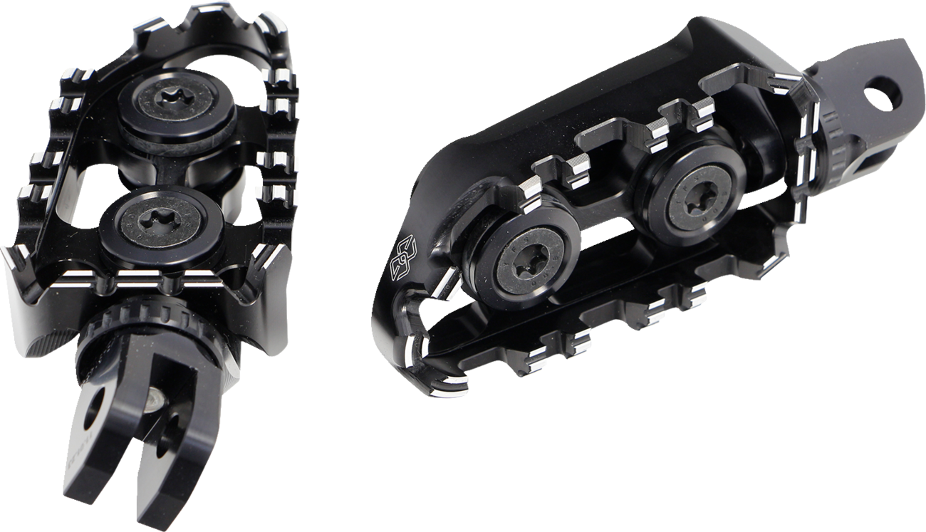Gilles Tooling Tech-X Enduro Foot Pegs - Driver - Black