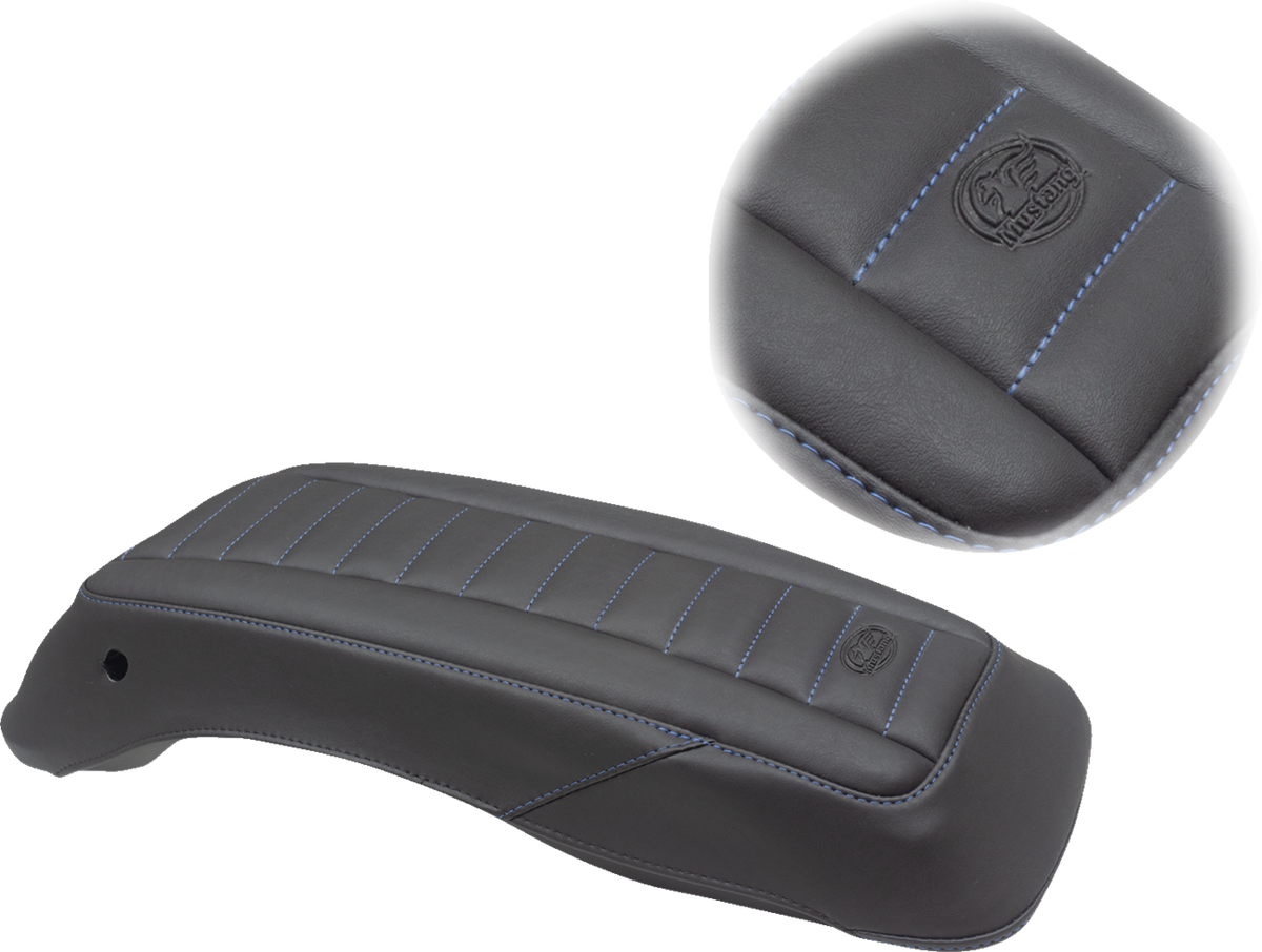 Mustang Saddlebag Lid Covers - Black/Blue - FL '14-'24
